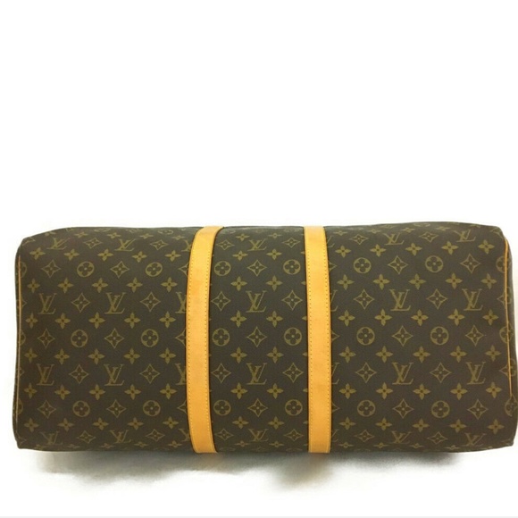 EXCELLENT!! Louis Vuitton Monogram Keepall Travel Bag + LV Luggage Tag + More - Picture 6 of 16